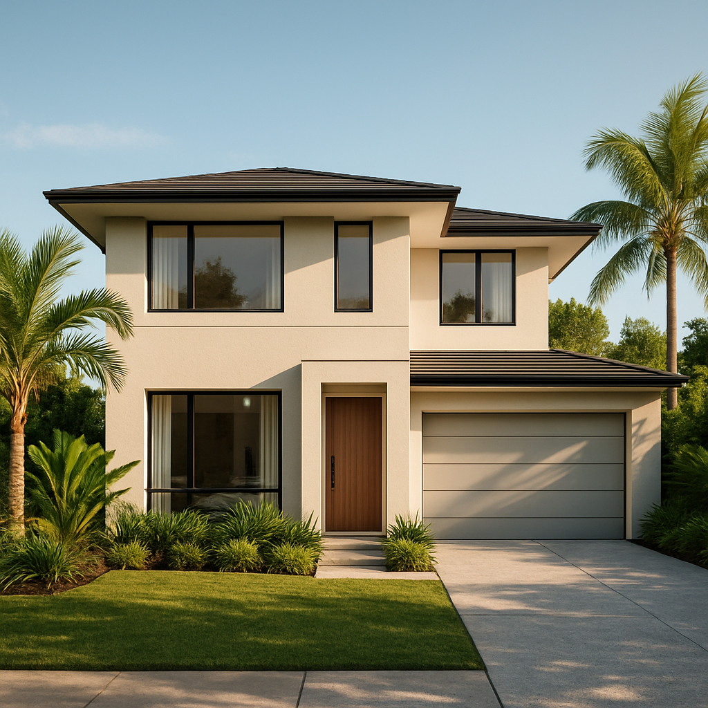 Newly completed modern home built by Green Mountain Property Investments